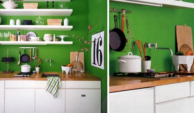 Get The Look: Graphic Green Kitchen