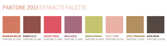 Pantone 2013 Extracts Palette